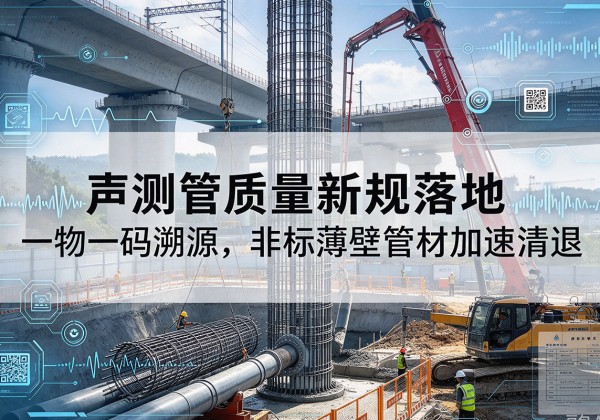 景东声测管质量新规落地，一物一码溯源，非标薄壁管材加速清退